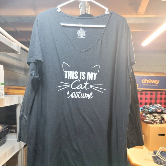 "This is My Cat Costume" Night Shirt - Picture 1 of 4